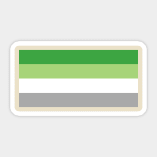 Aromantic flag Sticker